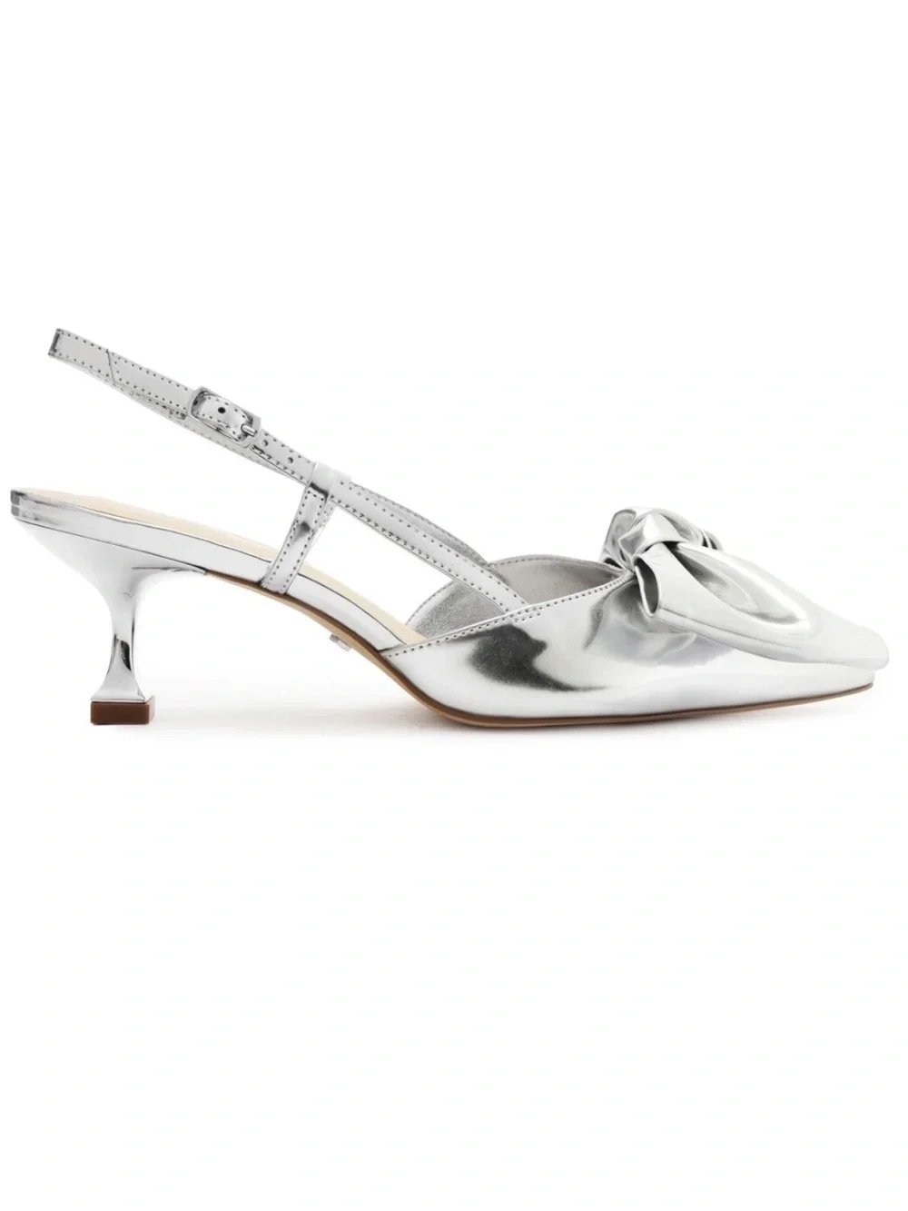 Arezzo Women's Raquel Low Stiletto Pumps - Silver